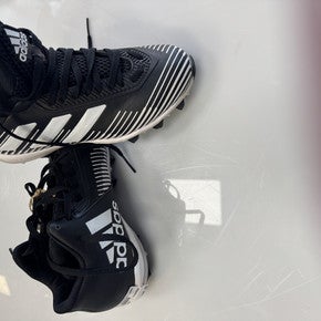 Used Adidas Jr FB Cleats Black Junior 04 11860-S000298056