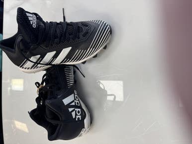 Used Adidas Jr FB Cleats Black Junior 04 11860-S000298056