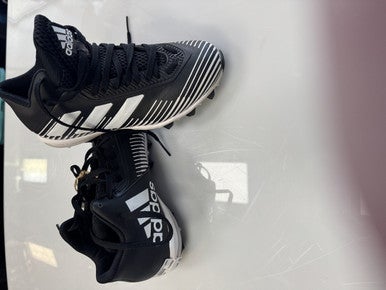 Used Adidas Jr FB Cleats Black Junior 04 11860-S000298056