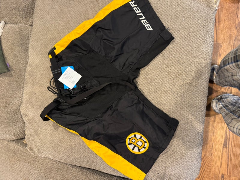 Boston Bruins winter classic Large Bauer Supreme Pant Shell Pro Stock (New)