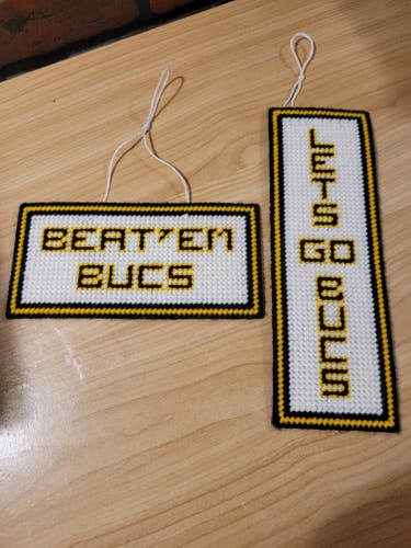Vintage Pittsburgh Pirates Stitched Hanging Decorations