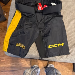 Bruins centennial game Black Medium CCM PPPTKC Pant Shell Pro Stock (New)