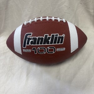 Franklin Sports Grip-Rite 100 Youth Junior kids Size Rubber Football brown NEW