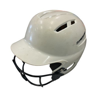 Used Demarini Batting Helmet w/Mask White LG 11859-S000025618