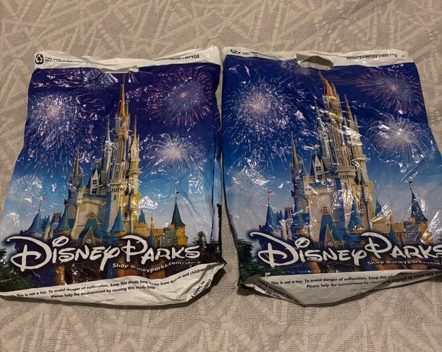 Walt Disney World Disney Parks Shopping Bags Lot of 2