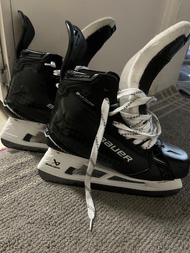 Bauer Supreme Shadow Hockey Skates customs 8.75 Fit 3 WITH FLY TI STEEL (New)