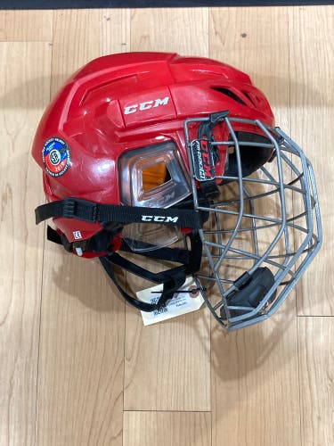 Red Medium CCM FL90 Helmet (Used)