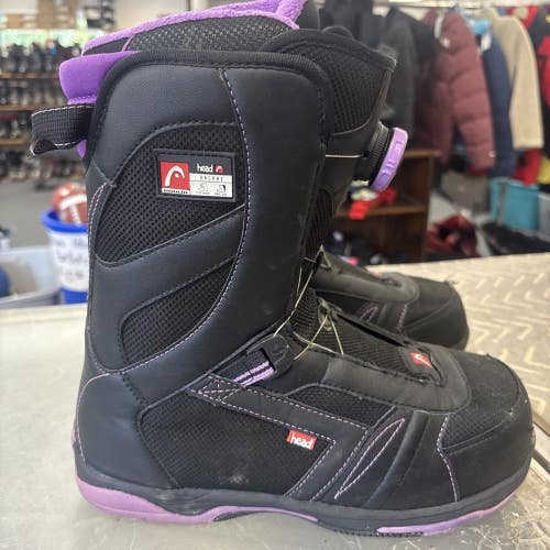 Womens size 9 1/2 HEAD galore BOA lacing system snowboard boots excellent cond