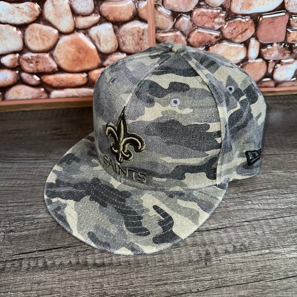 New Orleans Saints SnapBack Hat NEW ERA 9FIFTY  Camo CANVAS One Size Fits All
