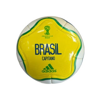 Used Adidas BRASIL All Size Soccer Ball Yellow 5 11833-S000166035