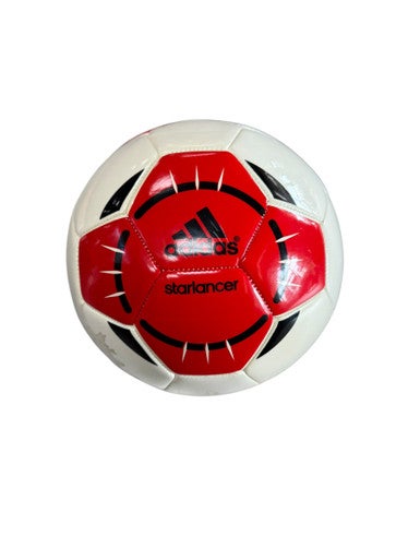 Used Adidas STARLANCER SZ 4 All Size Soccer Ball White/Black/Red 4 11833-S000166034