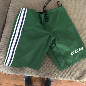 Whalers throwback hurricanes uniform Green Large CCM PP10C Pant Shell Pro Stock (New)
