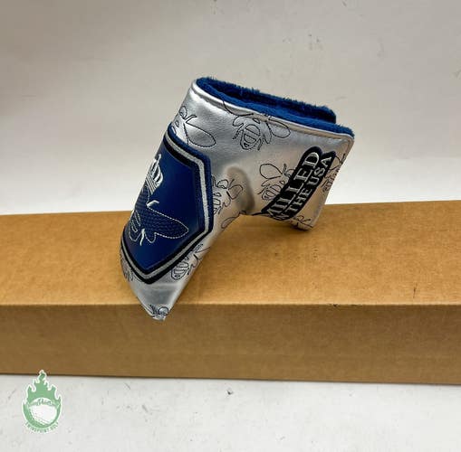 New Bettinardi Queen B Putter Headcover Milled in USA Head Cover Silver