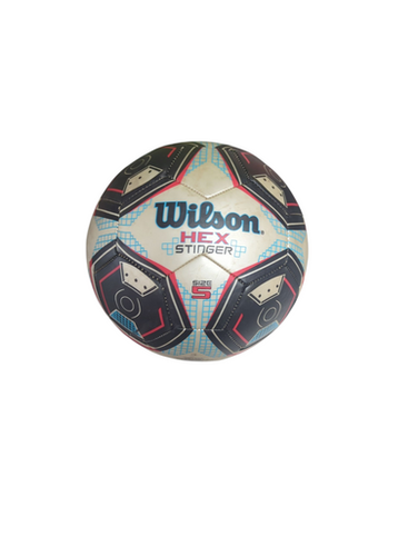 Used World Footbag HEX All Size Soccer Ball White 5 11833-S000165297