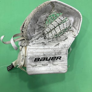 White Junior Bauer GSX Goalie Gloves & Blockers Full Right (Used)