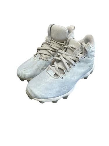 Used Under Armour Jr FB Cleats White Junior 03.5 11833-S000166016
