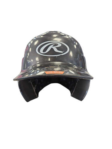 Used Rawlings ALL BLACK HELMET Batting Helmet No Mask Black MD 11850-S000021527
