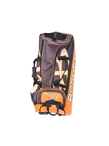 Used BoomBah ORANGE ROLLING BAG BB/SB Player Wheeled Bag Orange 11850-S000021530