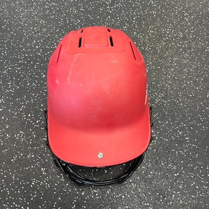 Used Adidas HELMET Batting Helmet w/Mask Red MD 11849-S000031887