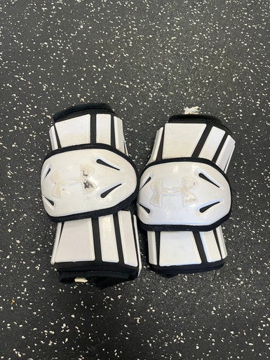 Used Under Armour ARM GUARDS Lacrosse Arm Pads/Guards White LG 11849-S000031883
