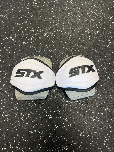 Used STX STALLION 1K Lacrosse Arm Pads/Guards White LG 11849-S000031884