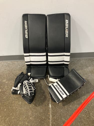 Black 28" Junior Bauer GSX Goalie Full Set Regular (Used)