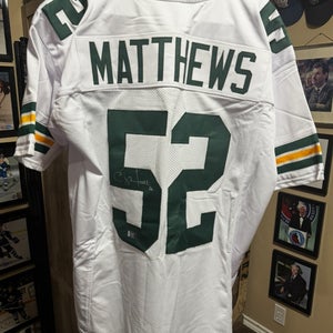 SIGNED COA FOOTBALL (REPLICA) JERSEY  GREEN BAY PACKERS CLAY MATHEWS