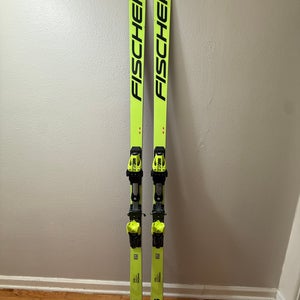 2022 Fischer Fischer World Cup SG 210 cm Racing Skis With Bindings Max Din 20 (Used)