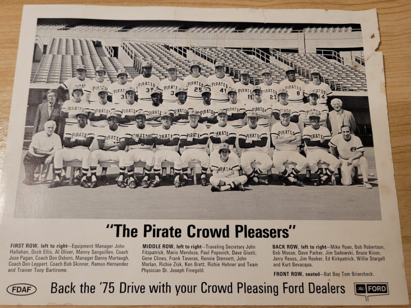 Vintage 1975 Pittsburgh Pirates Team Photo