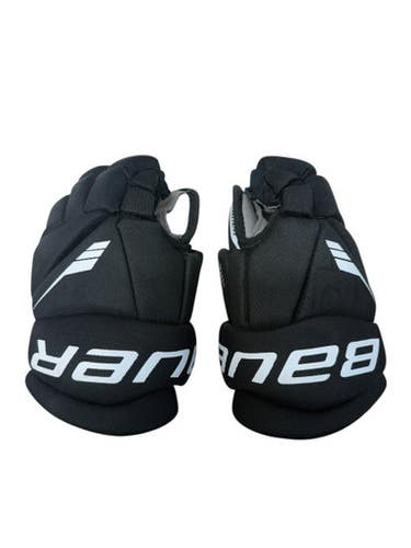 Used Bauer LIL SPORT Junior 10 Hockey Gloves - White/Black/Red 11835-S000198409