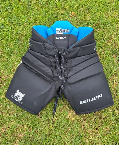 Black Youth XL Bauer GSX Hockey Goalie Pants (Used)