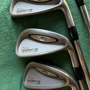 Men's Cobra 2300 IM Right Handed Iron Set Stiff Flex (8 Clubs) #4 - #9, PW, GW Steel Shaft (Used)