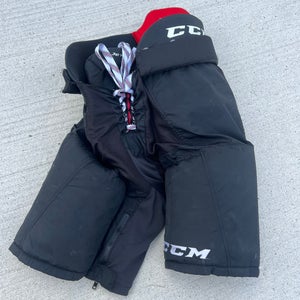 White Senior Small CCM JetSpeed FT370 Hockey Pants (Used)