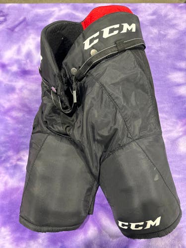 Black Junior Large CCM Jetspeed FT455 Hockey Pants (Used)