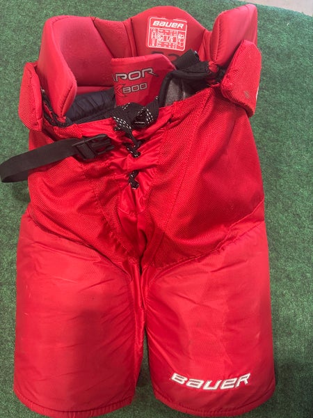 Red Bauer Vapor X800 Hockey Pants (Used) | Senior Large