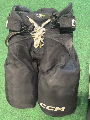 Black CCM Tacks AS-V Pro Hockey Pants (Used) | Senior Small