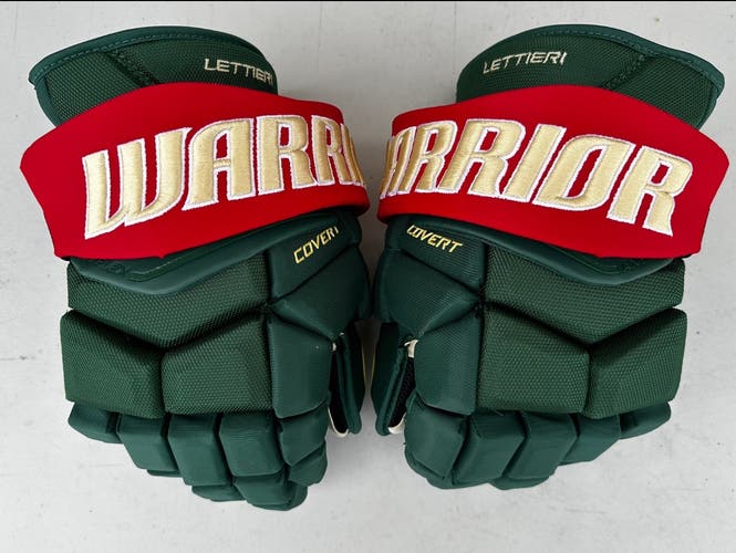 Warrior Pro Stock Hockey Gloves 14" (New) - Minnesota Wild Lettieri