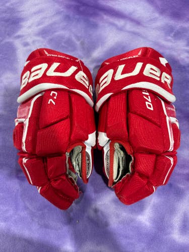 Red Senior Bauer Supreme S170 Gloves 14" (Used)