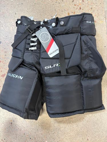 Black Junior Medium Vaughn Ventus SLR3 Hockey Goalie Pants (New)