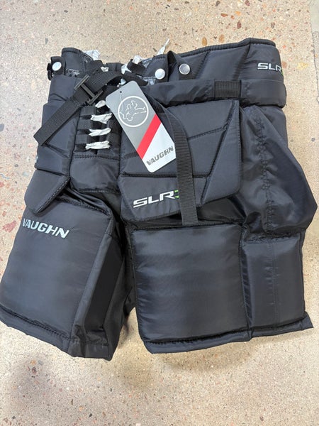 Black Junior Medium Vaughn Ventus SLR3 Hockey Goalie Pants (New)