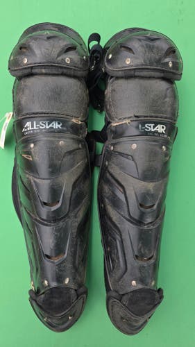 Black Intermediate All Star System 7 Catcher's Leg Guard