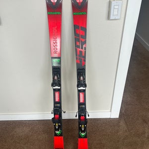 Unisex 2025 Rossignol Hero FIS SL Pro 142 cm Racing Skis With Bindings Max Din 10 (Used)