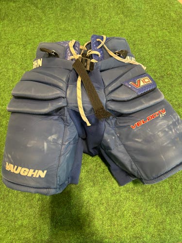 Blue Vaughn Velocity V10 Hockey Goalie Pants (Used) | Intermediate Medium