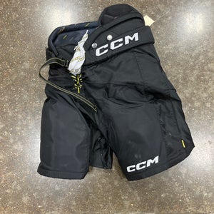 Black Junior Large CCM Tacks AS-V Pro Hockey Pants (Used)