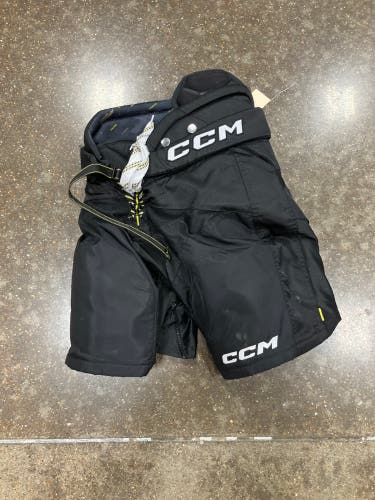 Black Junior Large CCM Tacks AS-V Pro Hockey Pants (Used)