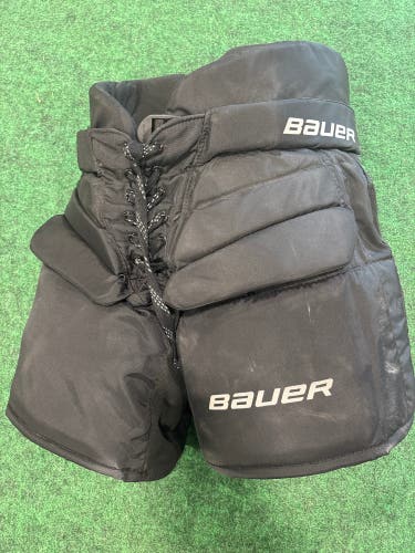 Black Bauer GSX Hockey Goalie Pants (Used) | Junior Small / Medium