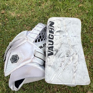White Junior Vaughn SLR4 Goalie Glove & Blocker Set Regular