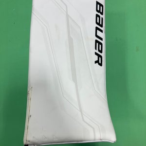 White Senior Bauer Supreme Shadow Goalie Blocker (Used)