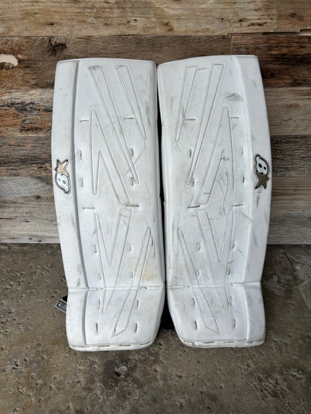 White 29" Junior Brian's NetZero 3 Goalie Leg Pads