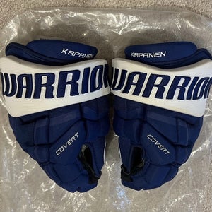 Warrior Covert Pro Stock Hockey Gloves (New) - Kasperi Kapanen - Toronto Maple Leafs 14"
